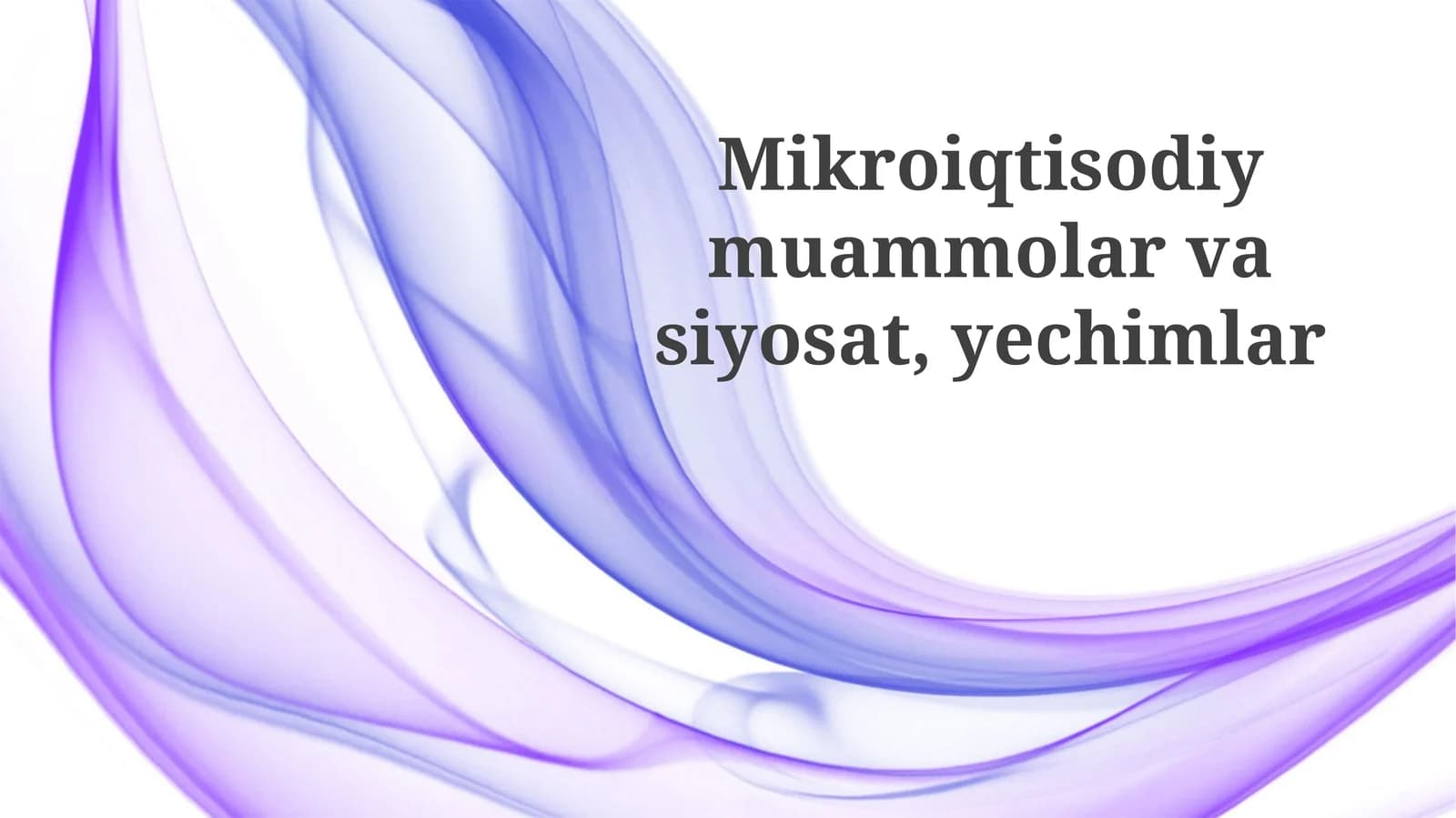 Davlatning Aralashuvi Siyosati