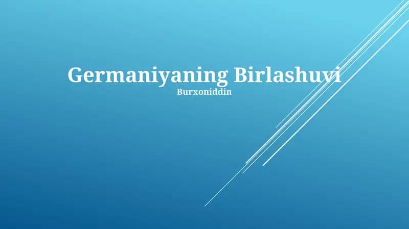 Germaniyaning Birlashuvi