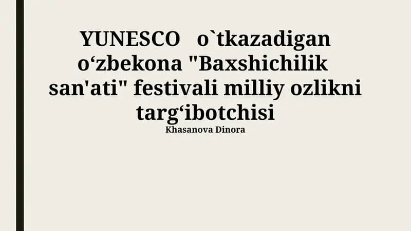 Baxshichilik San'ati Festivali