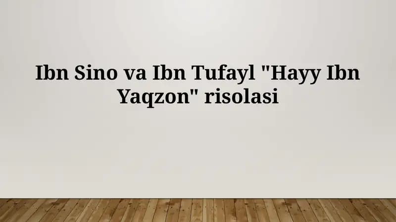 Hayy Ibn Yaqzon
