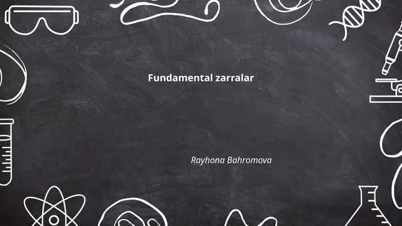 Fundamental zarralar