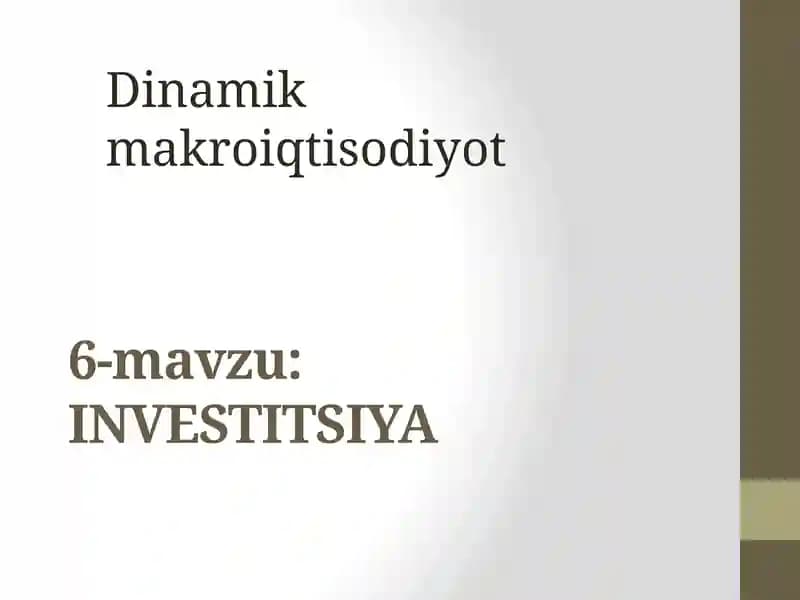 INVESTITSIYA
