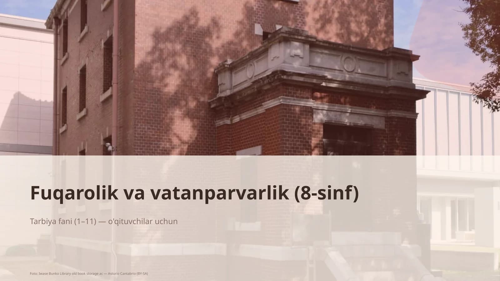 Fuqarolik va vatanparvarlik (8-sinf)