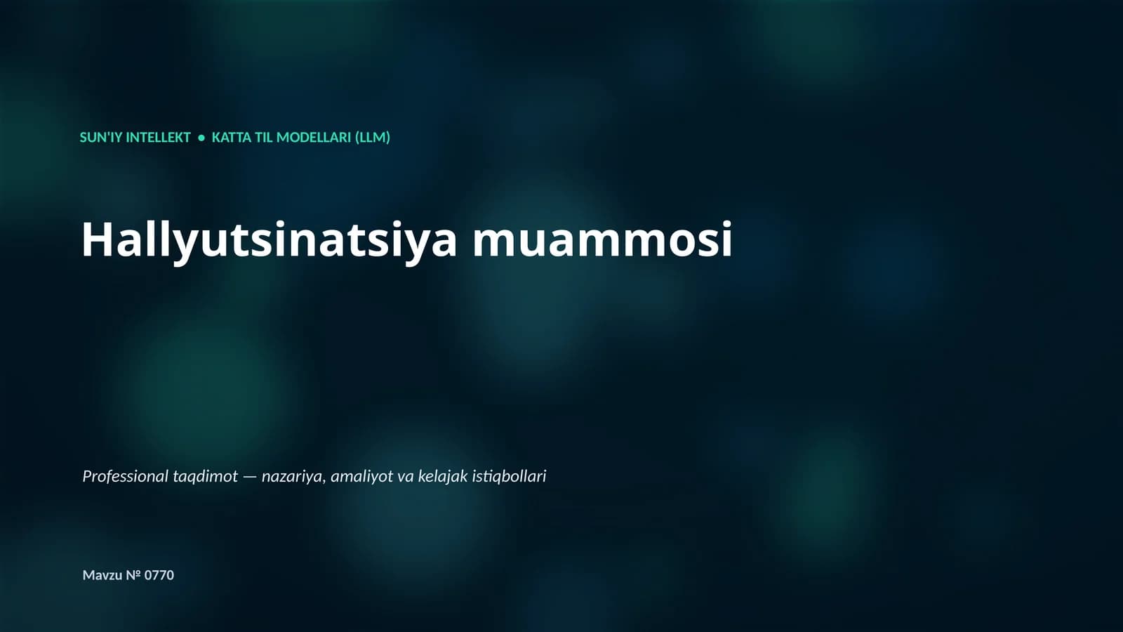 Katta Til Modellari (LLM)