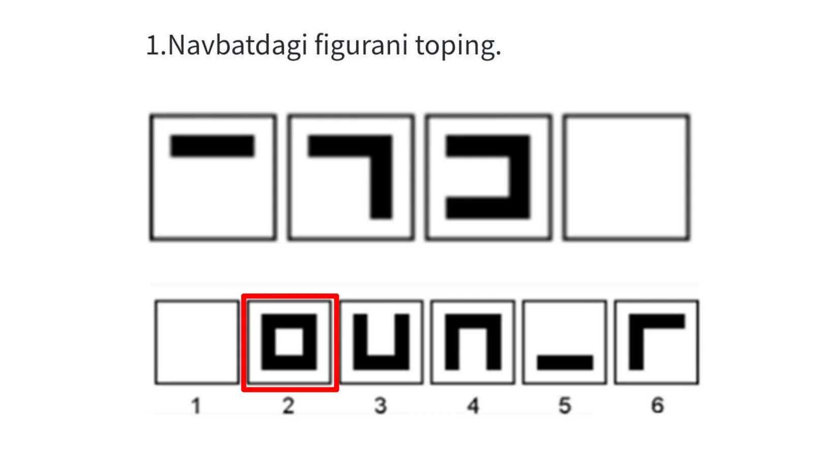 Agross tizimi uchun mantiqiy test sinov javoblari.