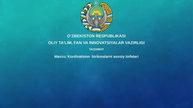 Koordinatsion birikmalar
