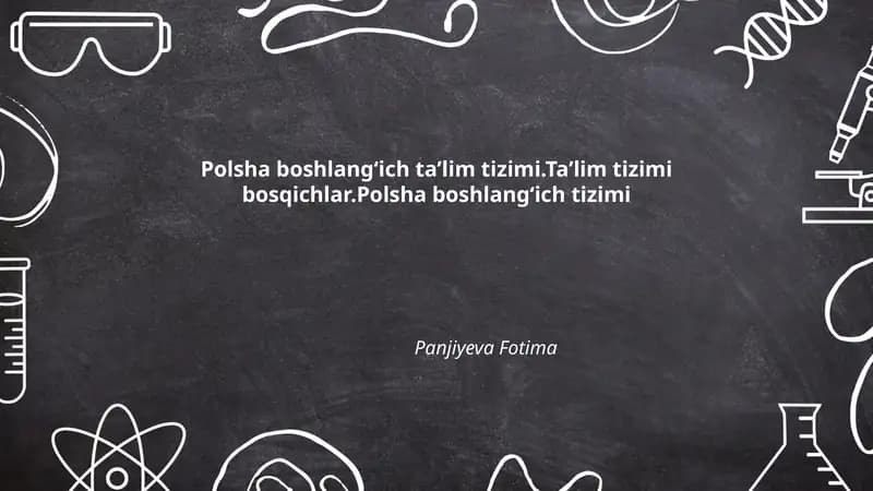 Polsha boshlangʻich taʼlim tizimi