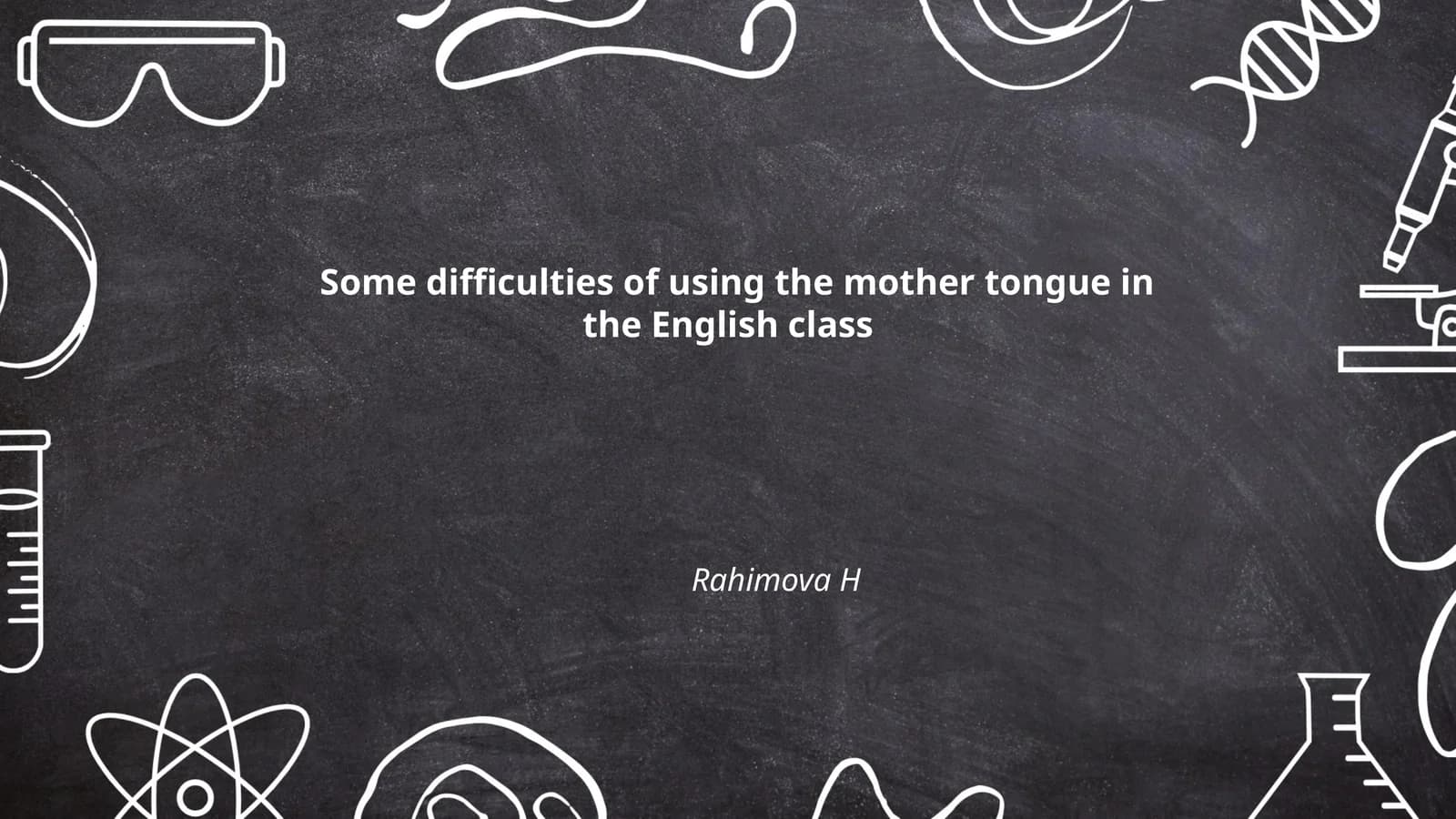 Some difficulties of using the mother tongue in the English class