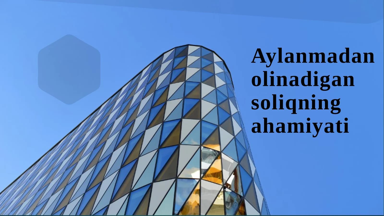 Aylanmadanolinadigansoliqningahamiyati