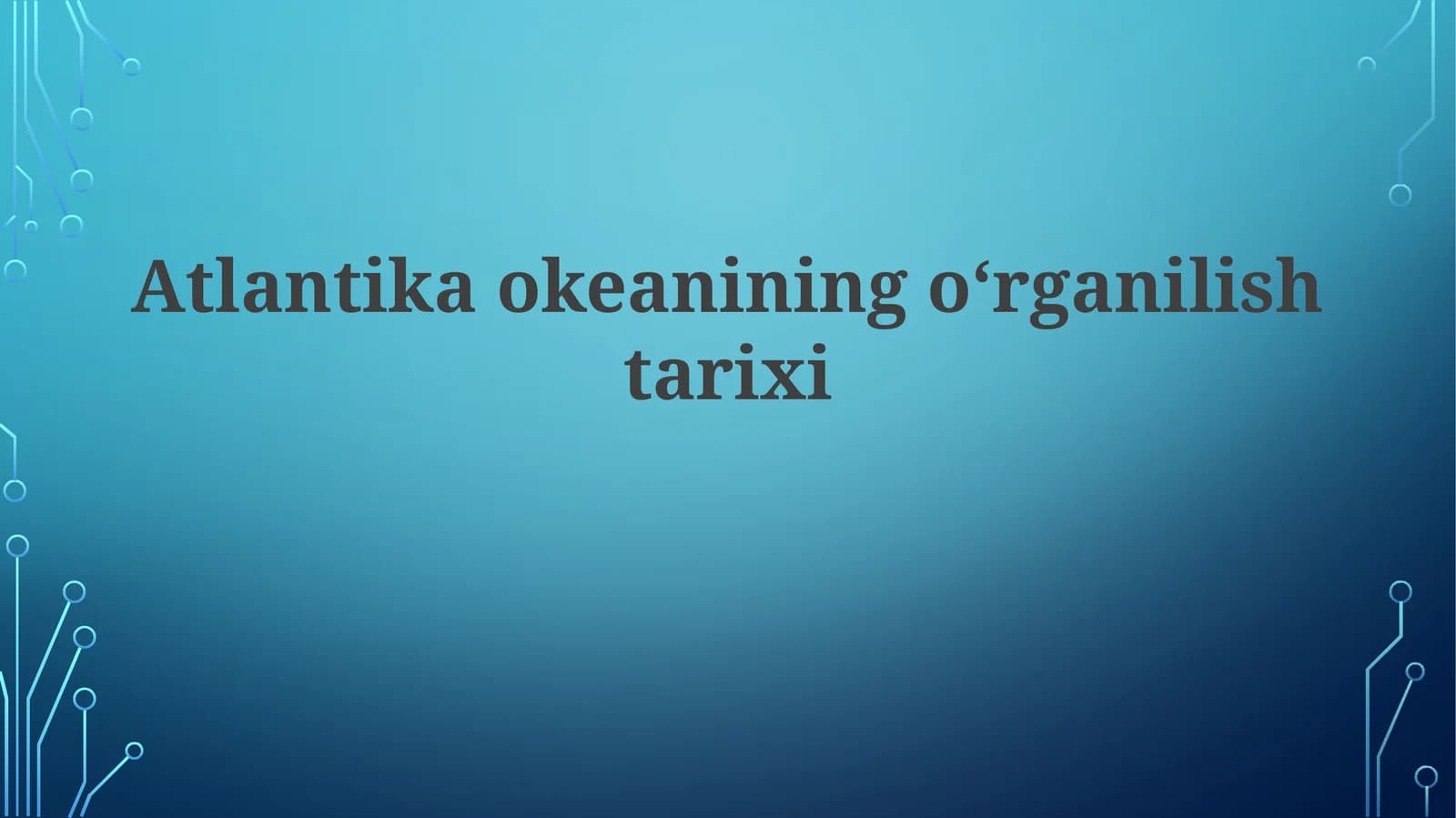 Atlantika okeanining oʻrganilish tarixi