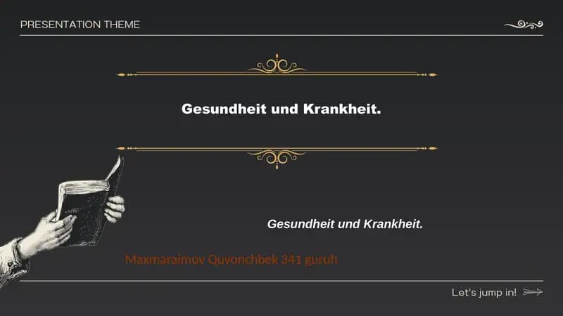 Ernährung und Gesundheit