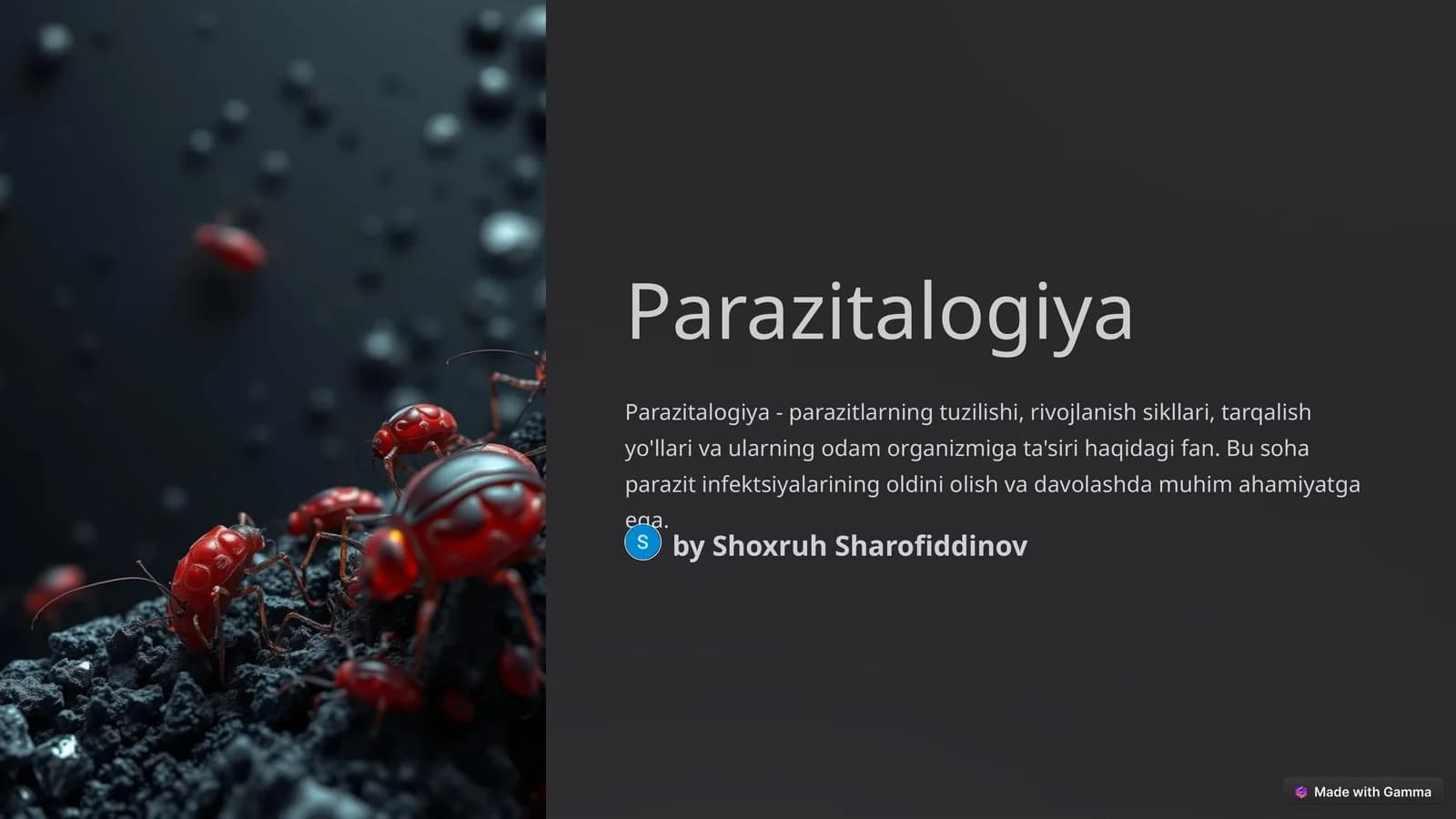 Parazitalogiya