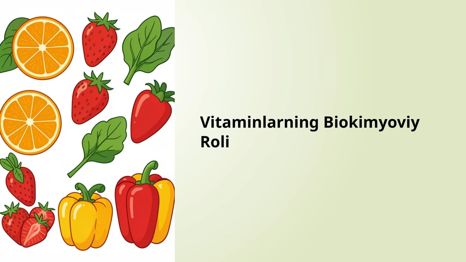 Vitaminlarning Biokimyoviy roli