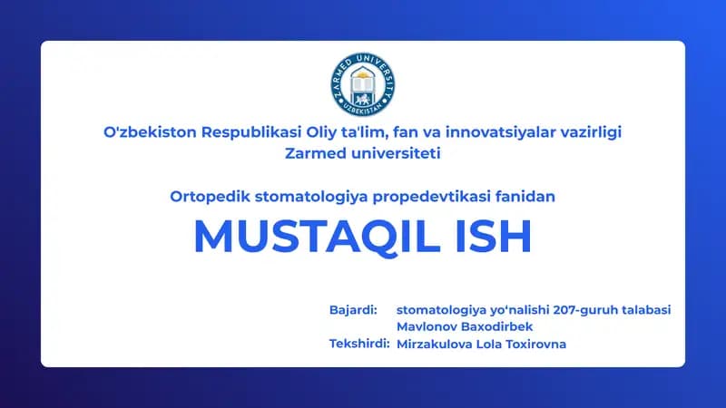 Bemorlarni zamonaviy tekshirish usullari