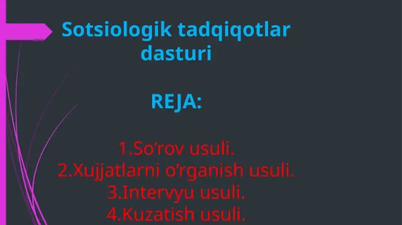 Sotsiologik tadqiqotlar