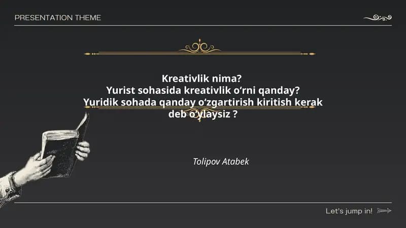 Kreativlik nima?