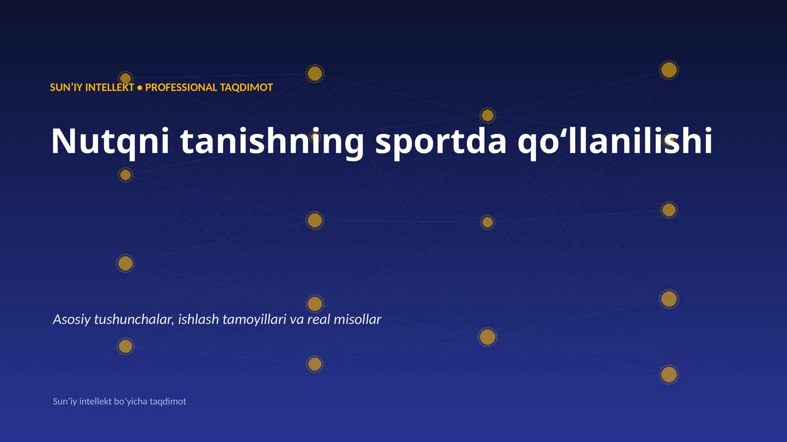 Nutqni tanishning sportda qoʻllanilishi