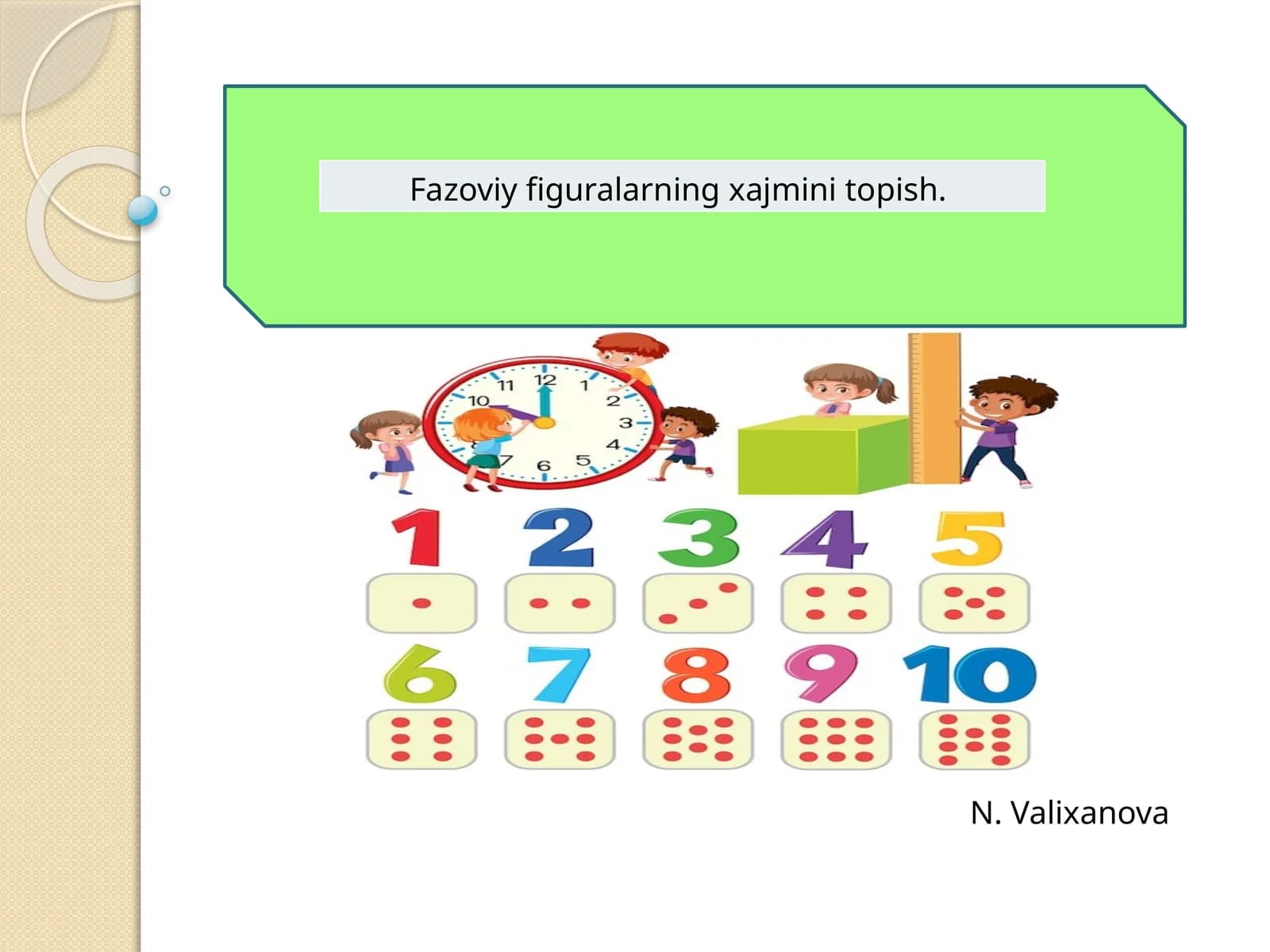 Fazoviy figuralarning xajmini topish