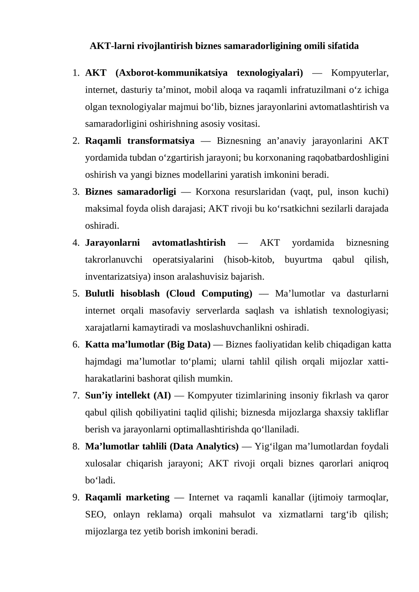 Bulutli hisoblash (Cloud Computing)