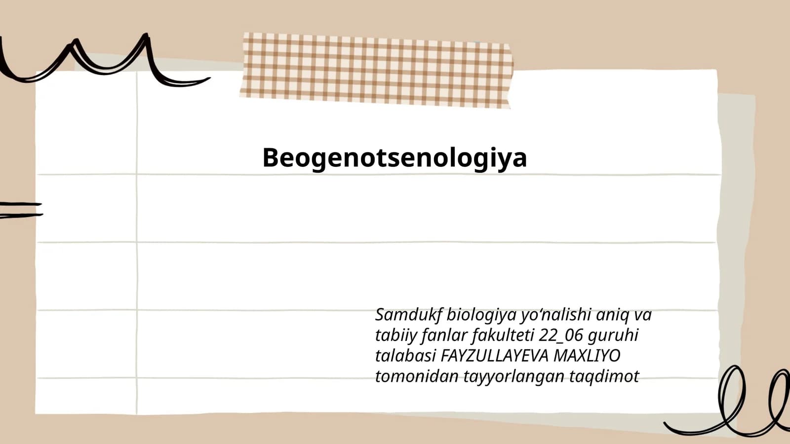 Beogenotsenologiya