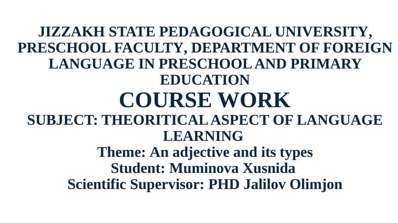 THEORITICAL ASPECT OF LANGUAGE LEARNING