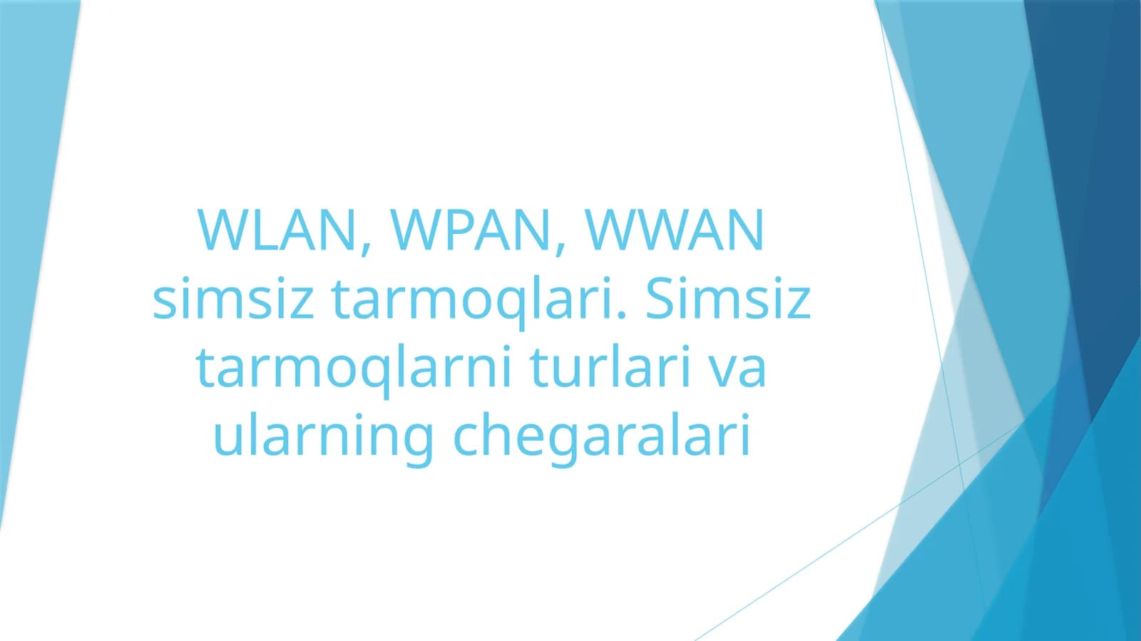 Simsiz tarmoqlar