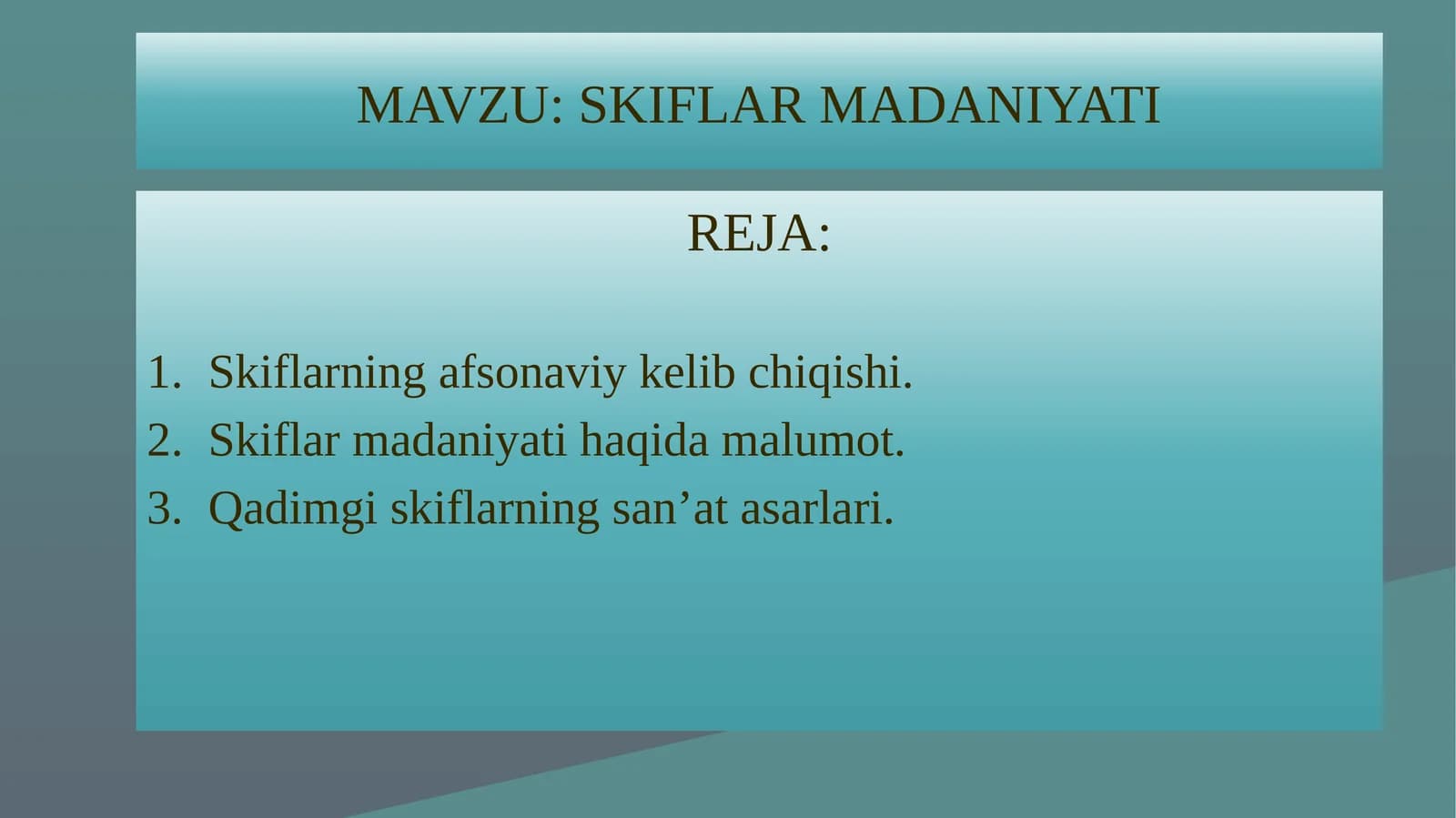 SKIFLAR MADANIYATI