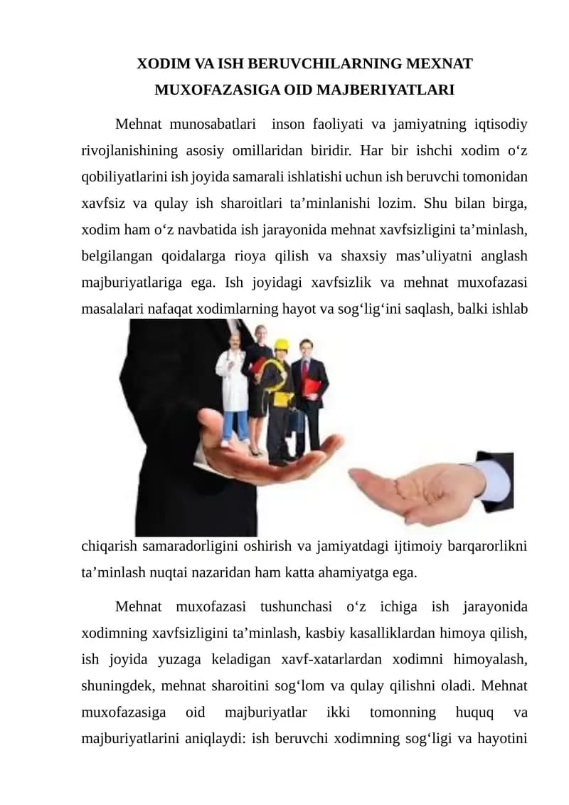 Mehnat munosabatlari