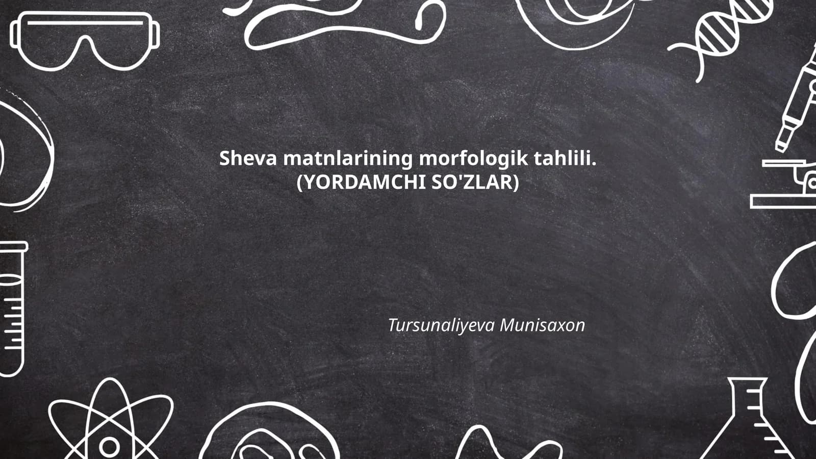 Sheva matnlarining morfologik tahlili