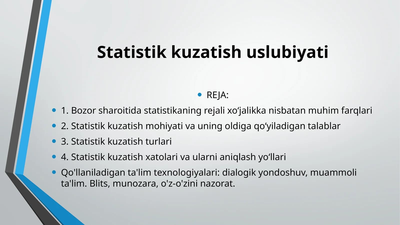 Statistik kuzatish uslubiyati