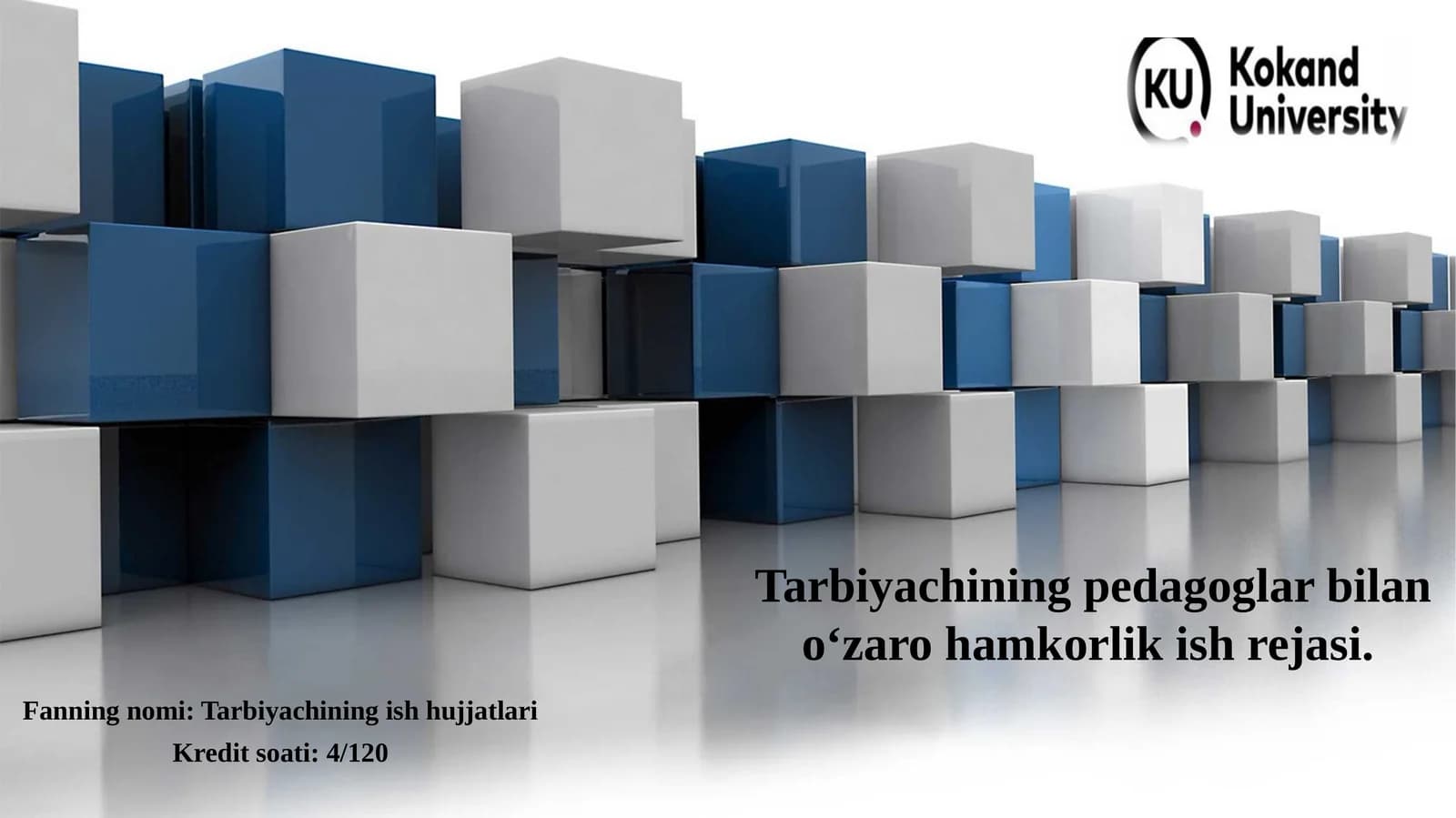 Tarbiyachining ish hujjatlari