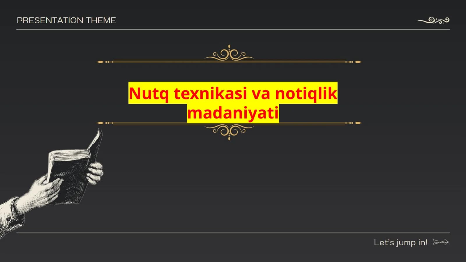 Nutq texnikasi va notiqlik madaniyati