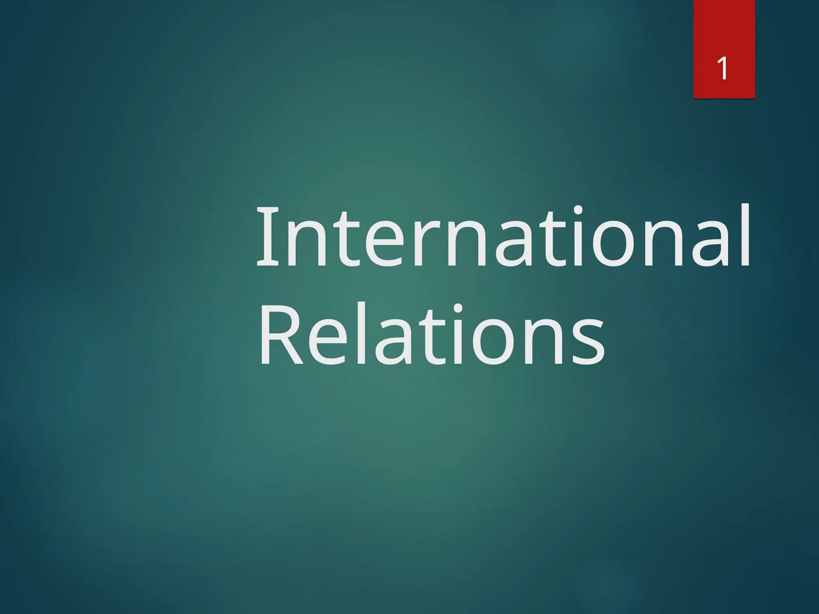 International Relations