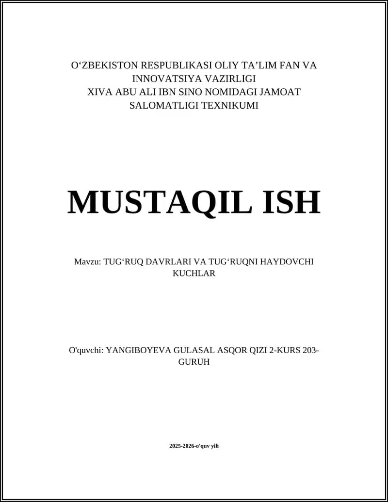 Tugʻruq Davr va Haydovchi Kuchlar