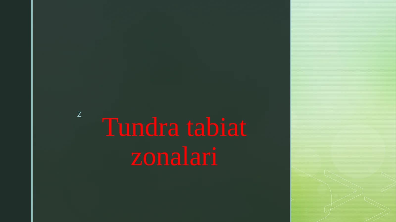 Tundra tabiat zonalari