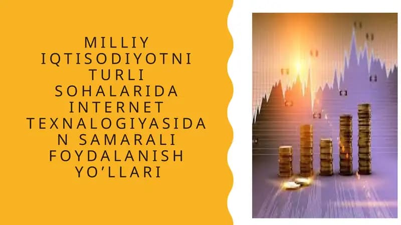 Milliy iqtisodiyotni turli sohalarida internet texnalogiyasidan samarali foydalanish yo'llari