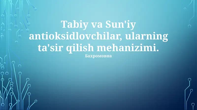 Ta'sir Mexanizmi