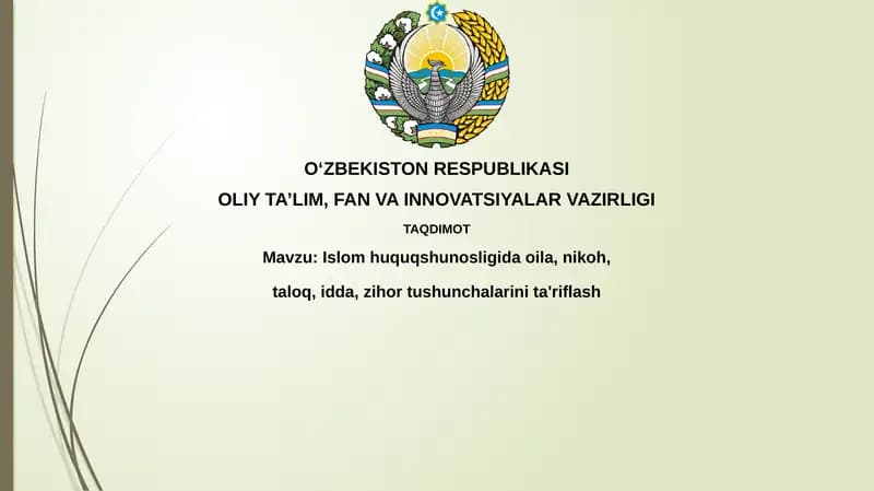 Oila va Nikoh