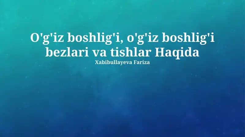 Tishlar