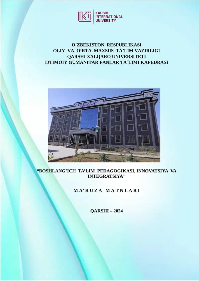 Qarshi Xalqaro Universiteti Mavzusi