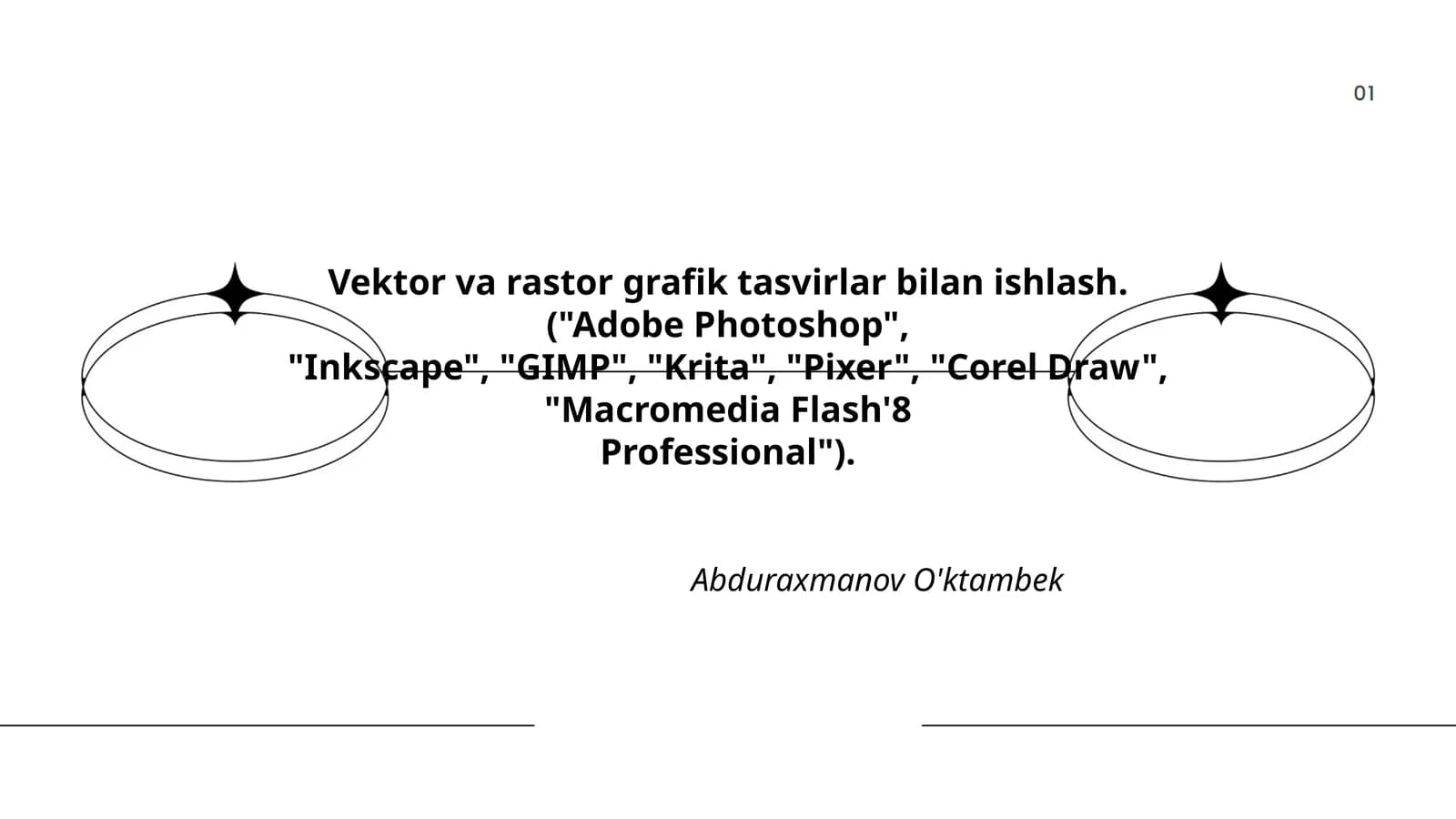 Vektor va rastor grafik tasvirlar bilan ishlash