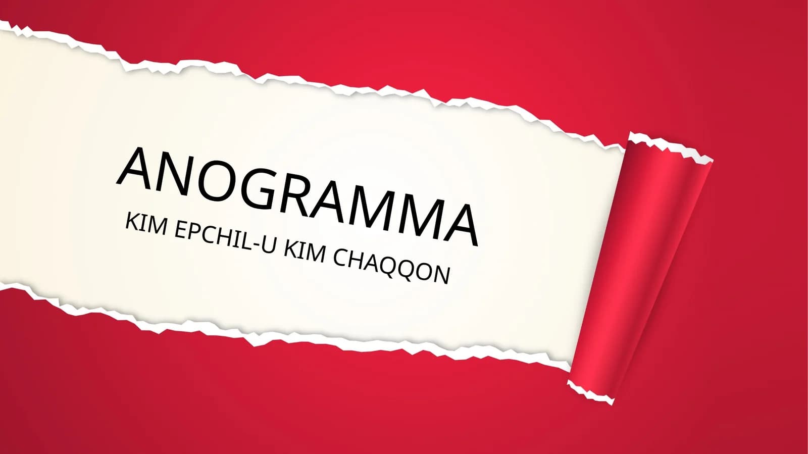 ANOGRAMMA
