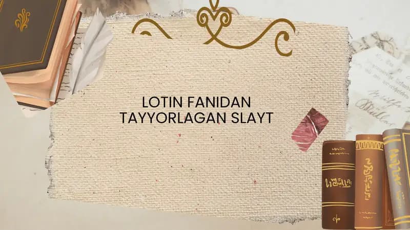 Lotin Fanidan Tayyorlagan Slayt