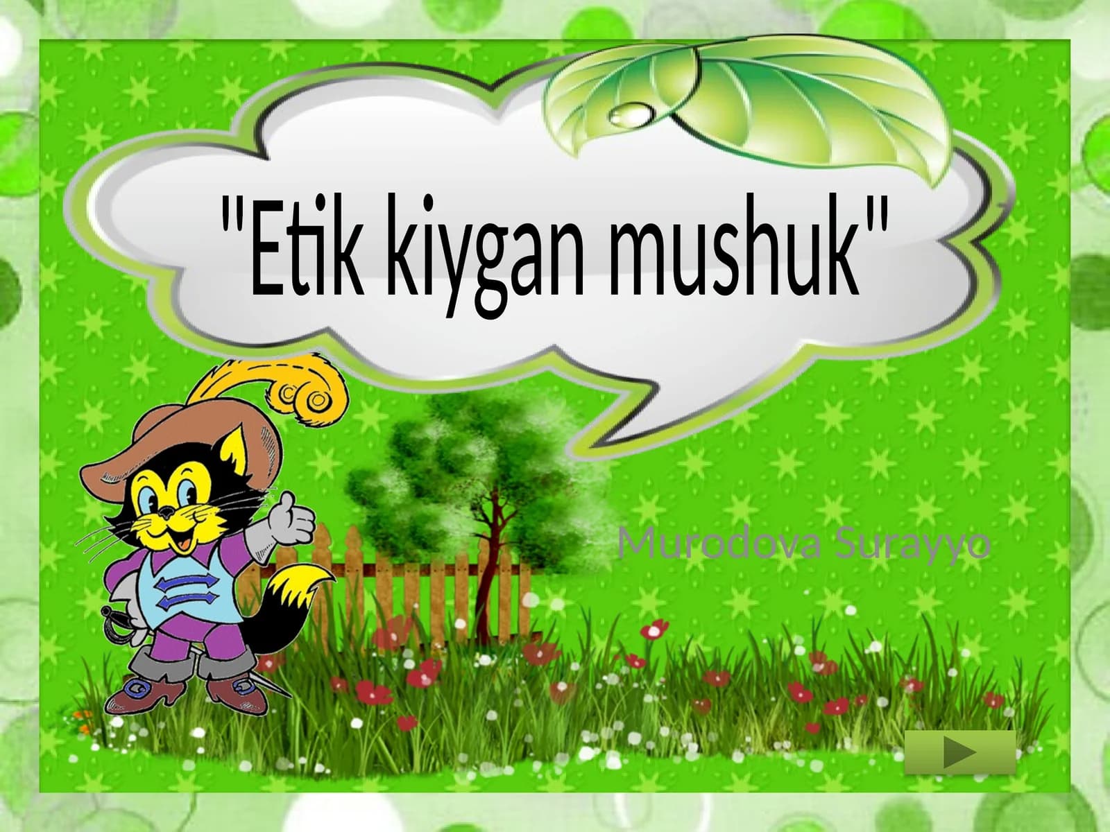 Etik kiygan mushuk