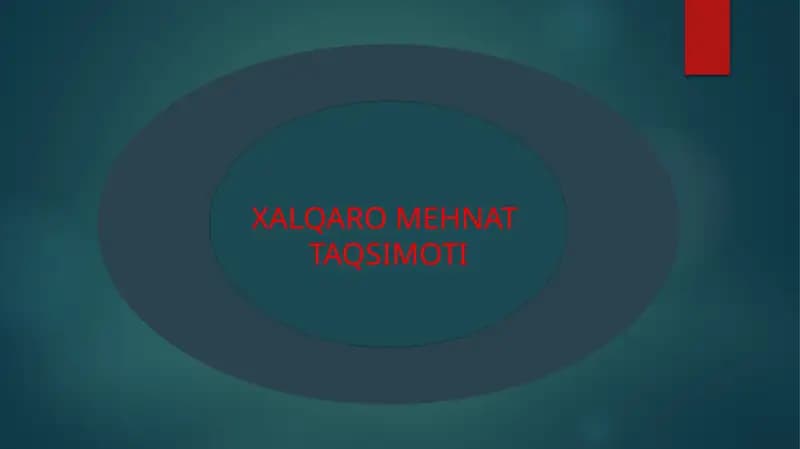 Xalqaro mehnat taqsimoti