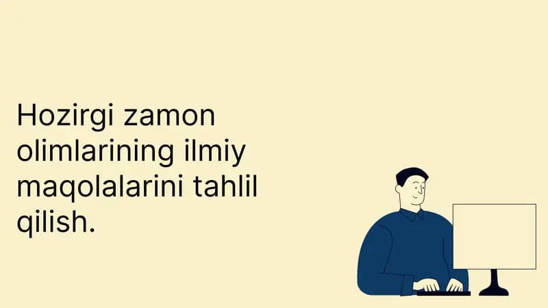 Ilmiy maqolalarni tahlil qilish