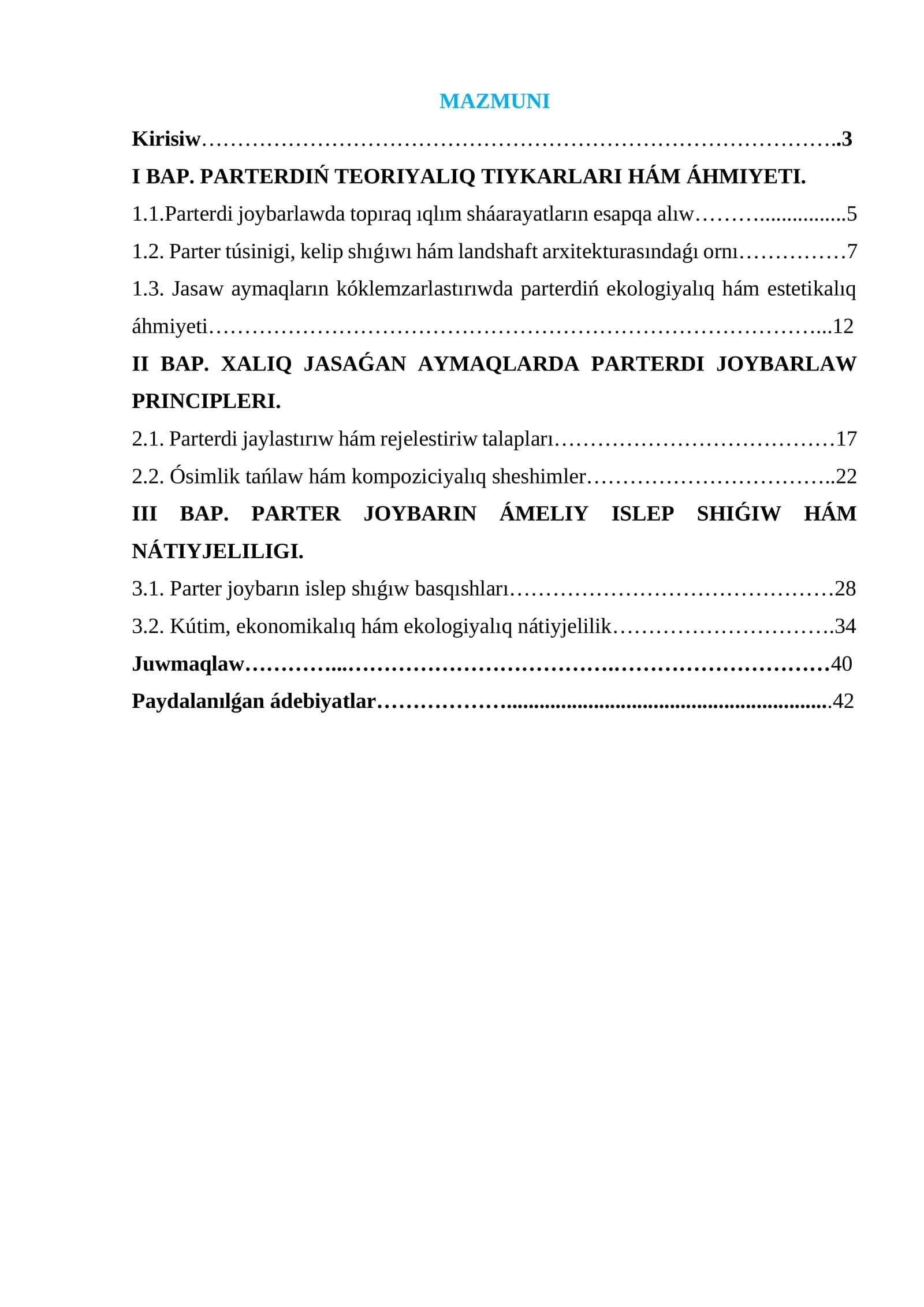 PARTERDI JOYBARLAW PRINCIPLERI