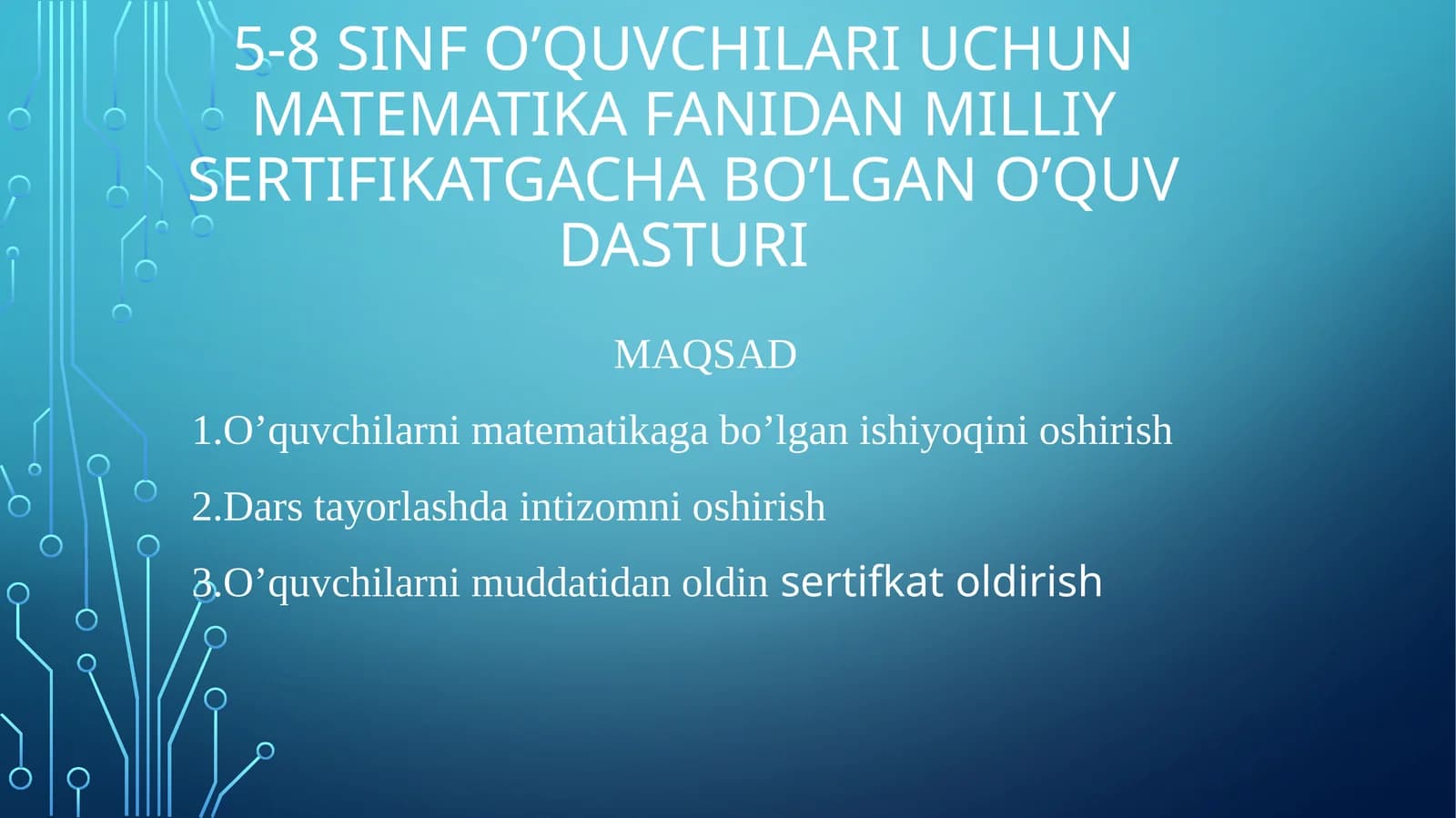 Milliy sertifikatgacha kotoblar ketma ketligihkl