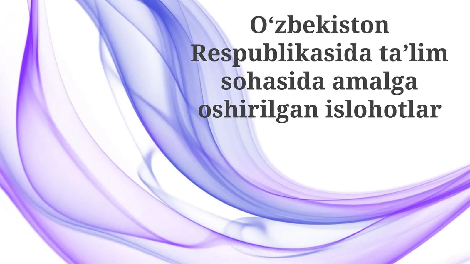 Islohotlar baholash tizimi