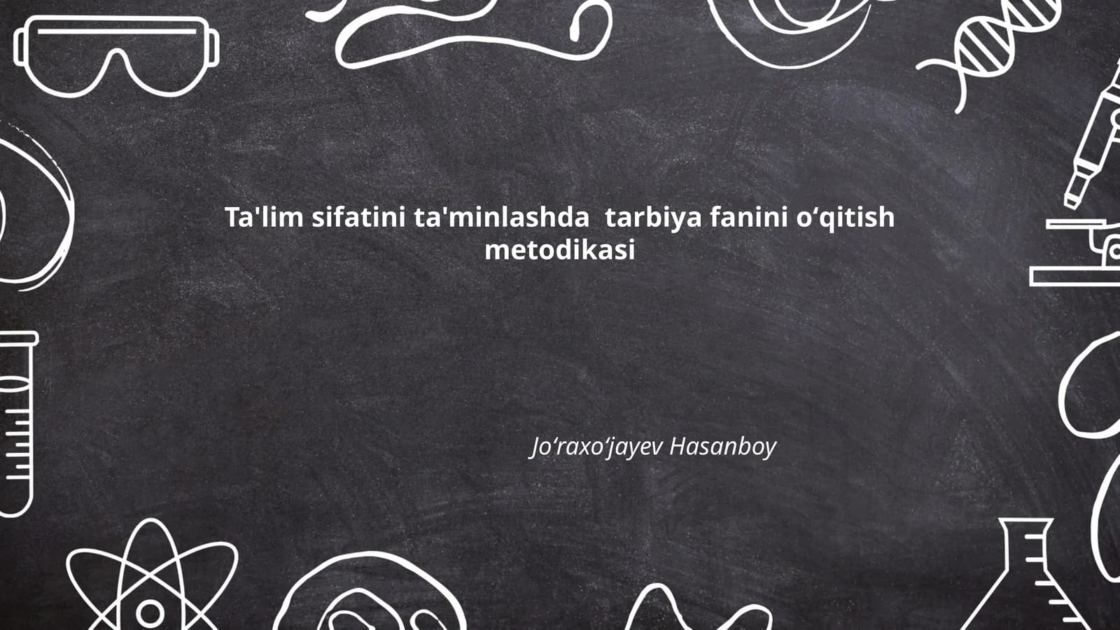 Tarbiya fanini oʻqitish metodikasi